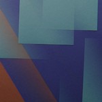 A creative abstract image showing overlapping geometric shapes in blue and brown tones, ideal for backgrounds.